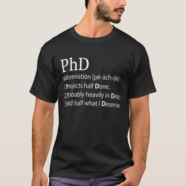 Professor Doktor Doktor Doktor Philosophie Titel G T-Shirt (Vorderseite)