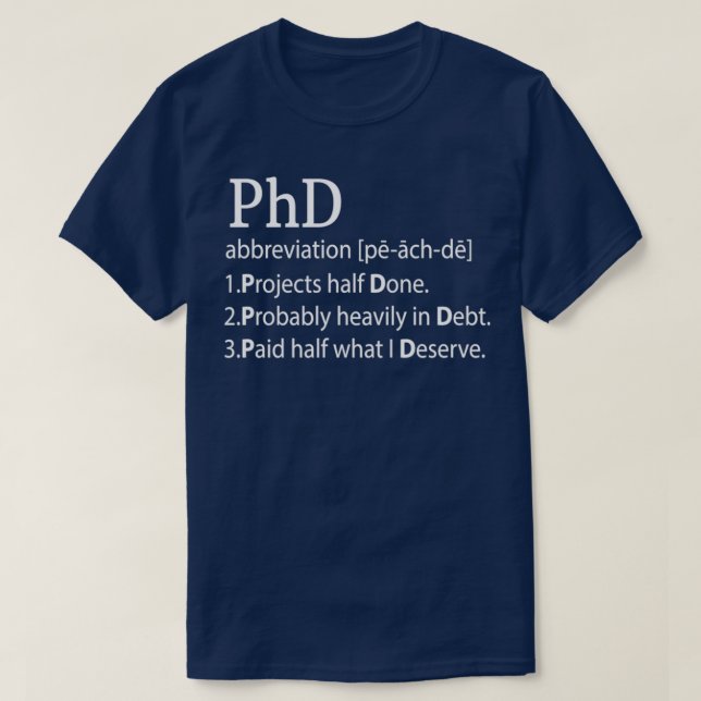 Professor Doktor PhD Philosophie Titel Geschenk 3 T-Shirt (Design vorne)