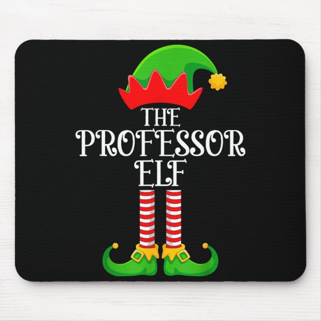 Professor Elf Christmas Family Matching Funny Love Mousepad (Vorne)