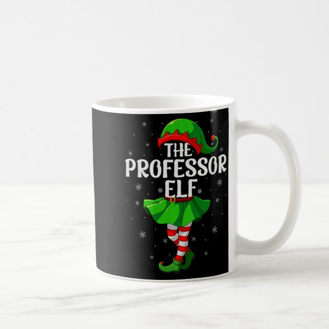 Professor Elf Christmas Girls Women Elf Squad Xmas Kaffeetasse (Rechts)