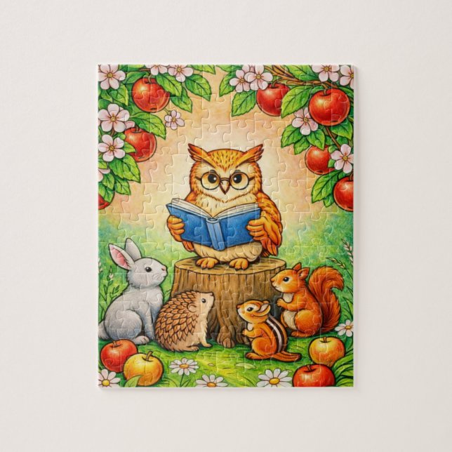 Professor Eule’s Storytime-Obstgarten-Puzzle Puzzle (Vertikal)