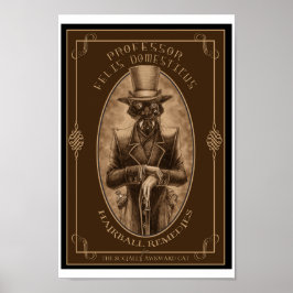 Professor Felis DOmesticus Poster