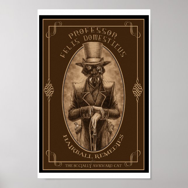 Professor Felis DOmesticus Poster (Vorne)