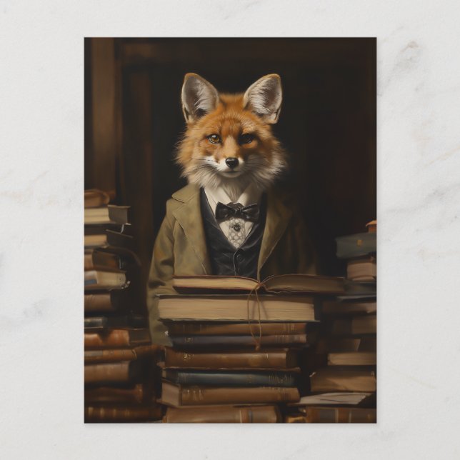 Professor Fox Postkarte (Vorderseite)