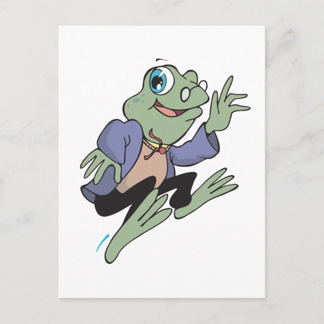 Professor Frog Postkarte (Vorderseite)