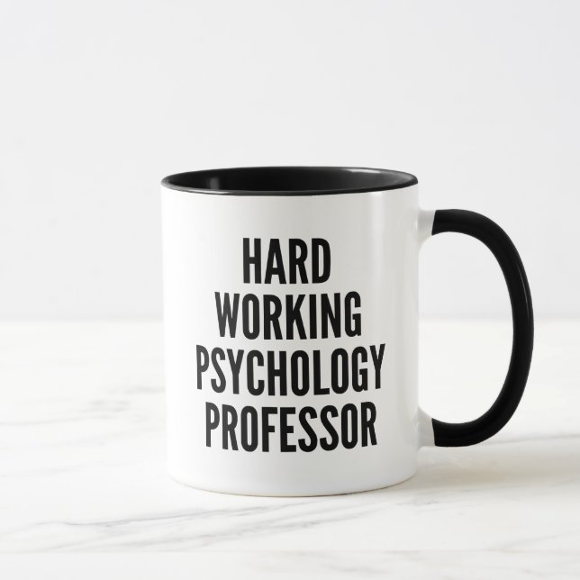 Professor für harte Arbeitspsychologie Tasse (Rechts)