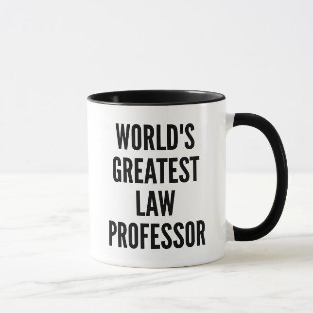 Professor für weltbestes Recht Tasse (Rechts)