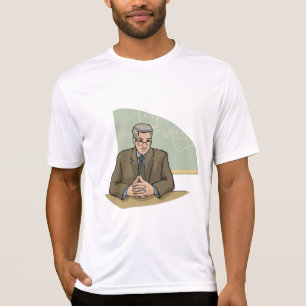 Professor Gelehrter männlicher Erzieher Lehrer T-Shirt