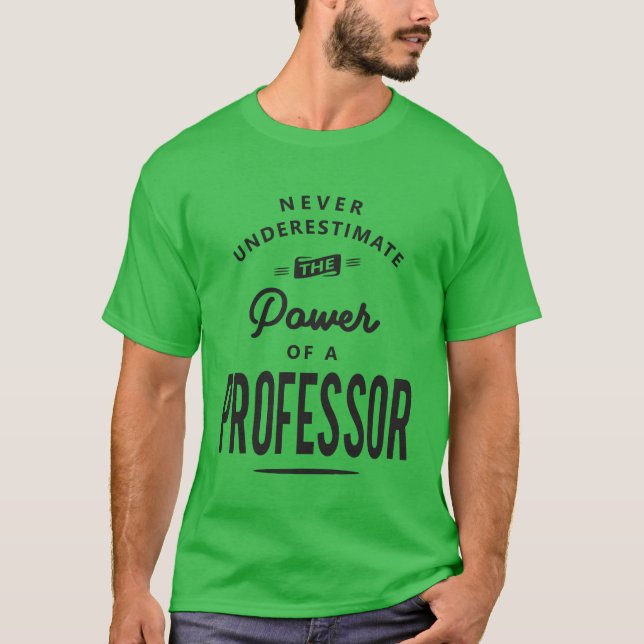 Professor Lustiger Beruf Geschenk T-Shirt (Vorderseite)