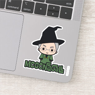 Professor McGonagall Cartoon Art Aufkleber