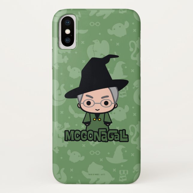 Professor McGonagall Cartoon Art Case-Mate iPhone Hülle (Rückseite)