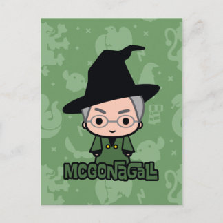 Professor McGonagall Cartoon Art Postkarte