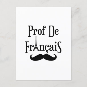 Professor Prof. de Francais, Französischer Lehrer Postkarte