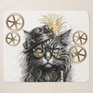 Professor Sprocket-Paws Die funky Steampunk-Katze Sherpadecke