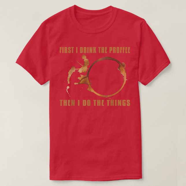 Proffee Protein und Kaffee T-Shirt (Design vorne)