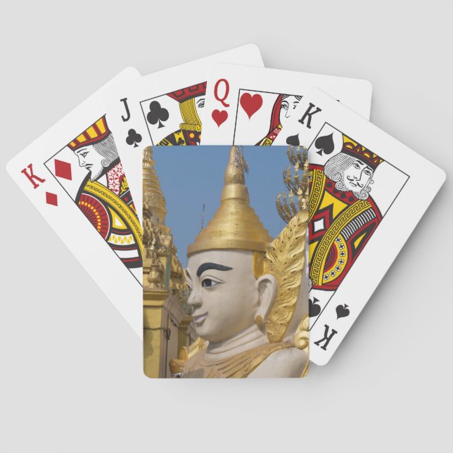 Profil der Buddha-Statue Spielkarten (Rückseite)