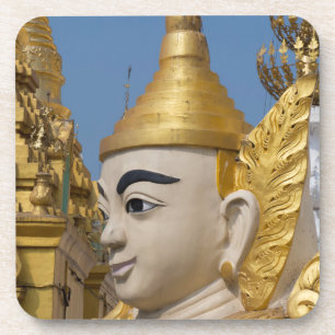 Profil der Buddha-Statue Untersetzer