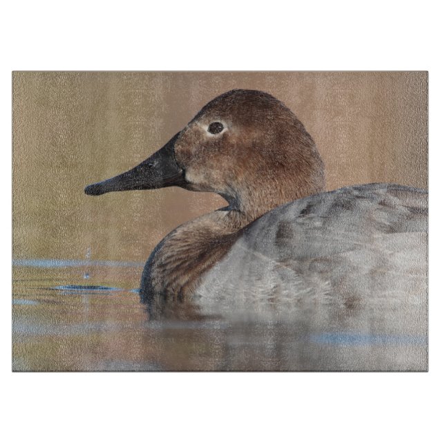 Profil der weiblichen Canvasback-Ente Schneidebrett (Vorderseite)