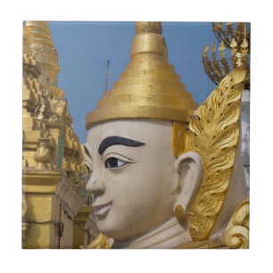Profil einer Buddha-Statue Fliese
