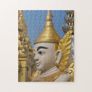 Profil einer Buddha-Statue Puzzle