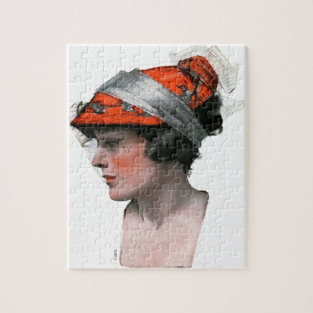 Profil einer Frau Puzzle (Vertikal)