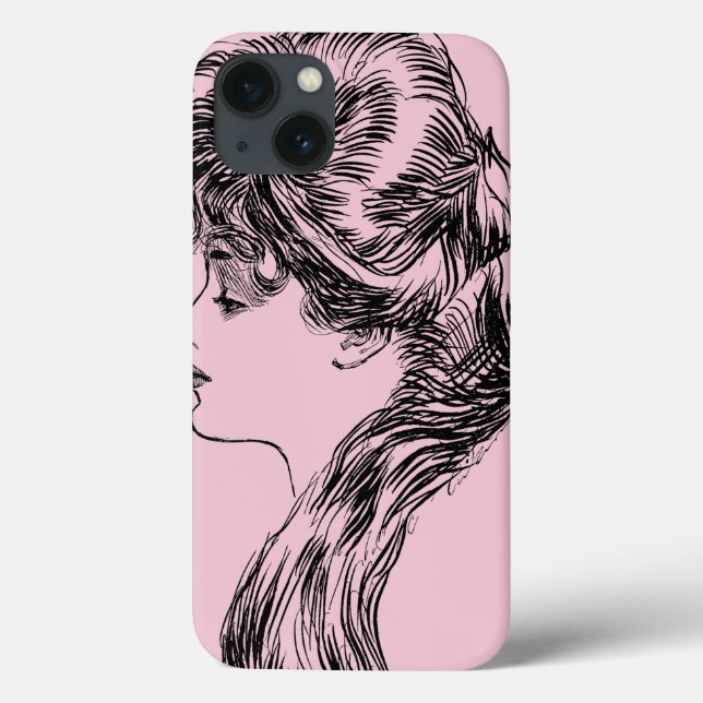 Profil eines Gibson-Mädchens, 1903 Case-Mate iPhone Hülle (Rückseite)