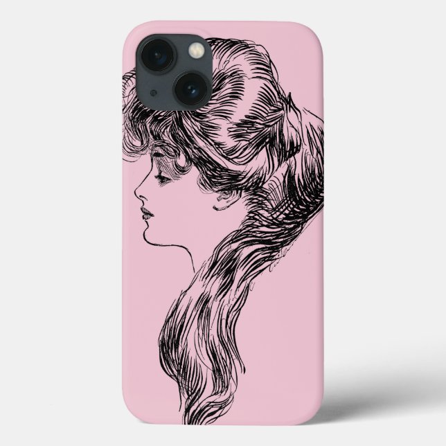 Profil eines Gibson-Mädchens, 1903 Case-Mate iPhone Hülle (Rückseite)