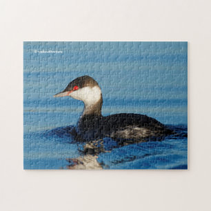 Profil eines Horned Grebe Puzzle