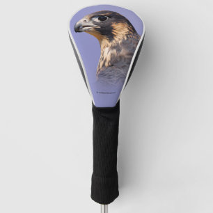 Profil eines juvenilen Peregrine-Falken Golf Headcover