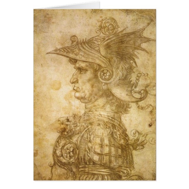 Profil eines Kriegers im Sturzhelm (Vorne)