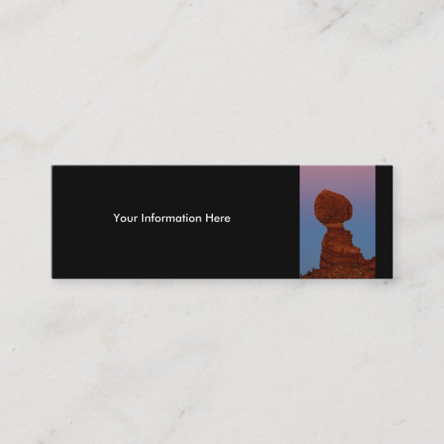 Profil oder Visitenkarte, Landschaft Mini Visitenkarte (Vorderseite)
