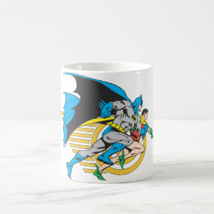 Profil von Batman und Robin Kaffeetasse