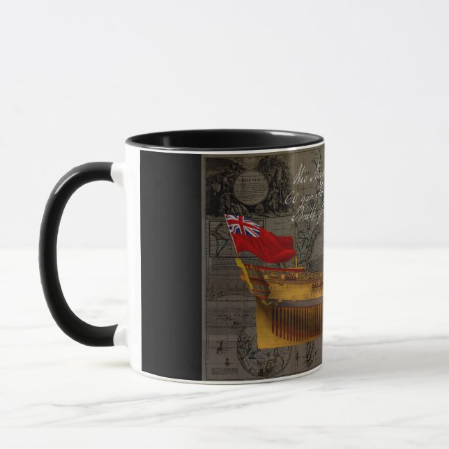 Profile Painting of Ship Jersey Tasse (Links)