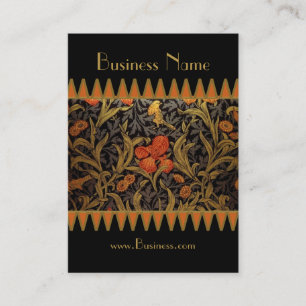 Profilkarte Vintage-Druck William Morris 3 Visitenkarte