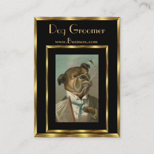 Profilkarte Vintage-Hundepfleger 2 Visitenkarte