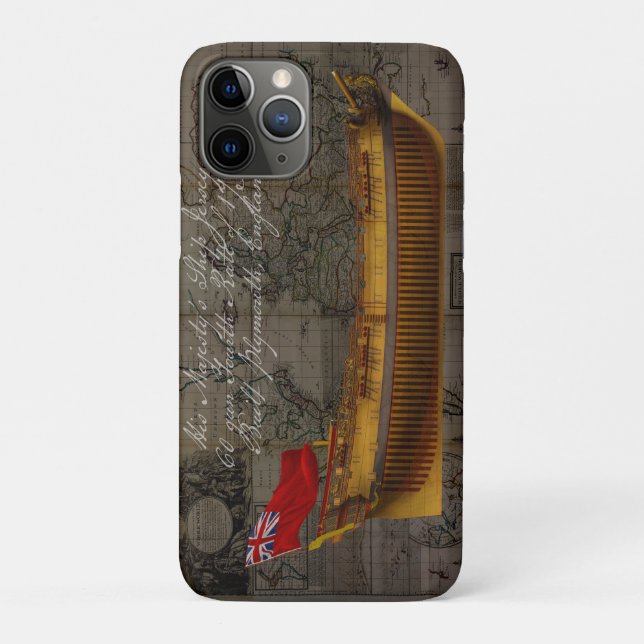 Profilmalerei des Schiffes Jersey Case-Mate iPhone Hülle (Rückseite)