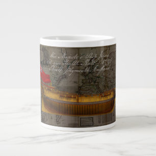 Profilmalerei des Schiffes Jersey Jumbo-Tasse
