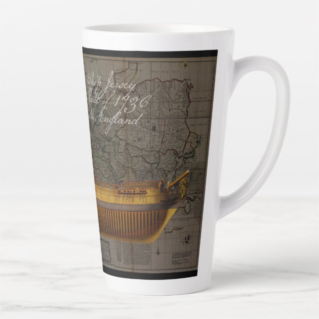Profilmalerei des Schiffes Jersey Milchtasse (Rechts)