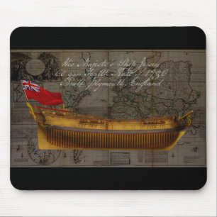 Profilmalerei des Schiffes Jersey Mousepad