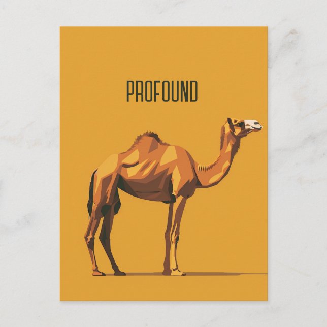 Profound Camel Postkarte (Vorderseite)