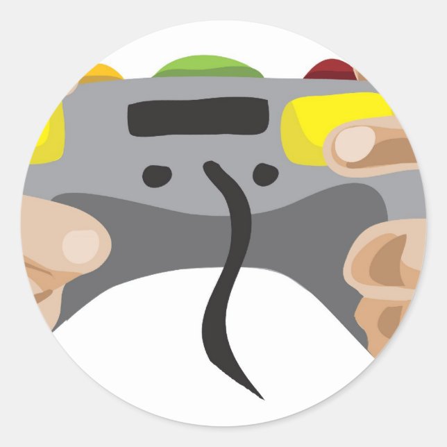 Progamer!  Kundengerecht: Runder Aufkleber (Vorderseite)