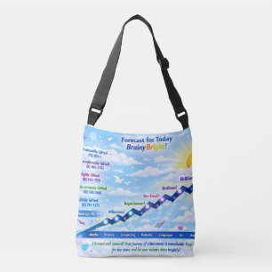 Prognose für heute: BrainyBright-Wetter!Tote bags Tragetaschen Mit Langen Trägern