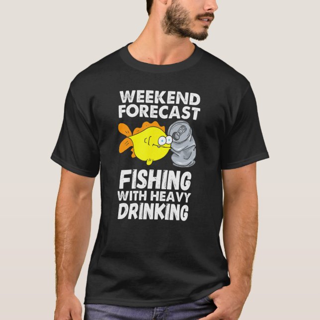 Prognose für Hinterwäldler-Angler T-Shirt (Vorderseite)