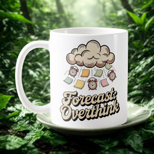 Prognose: Überdenken Kognitives Chaos mit Farbe Kaffeetasse