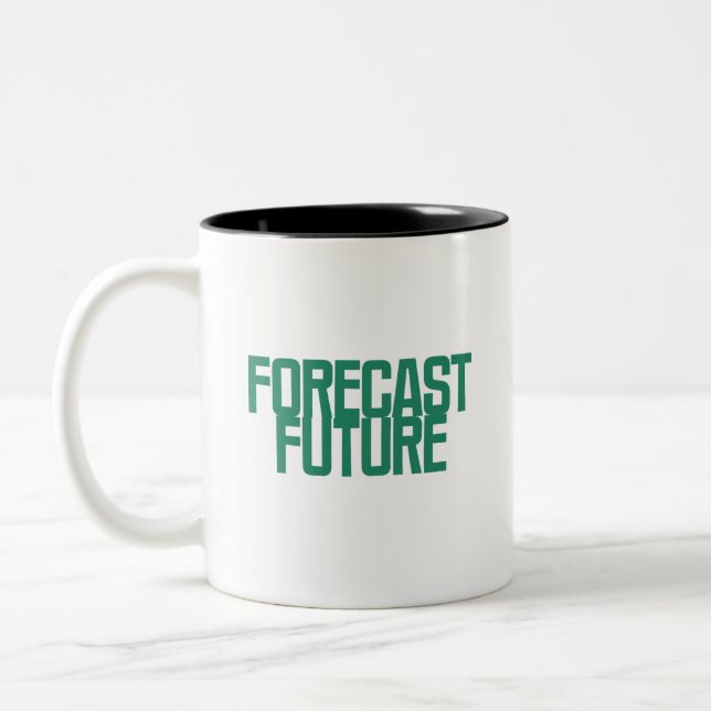 Prognose Zukunft | Predictive Analytics Visionär Zweifarbige Tasse (Links)