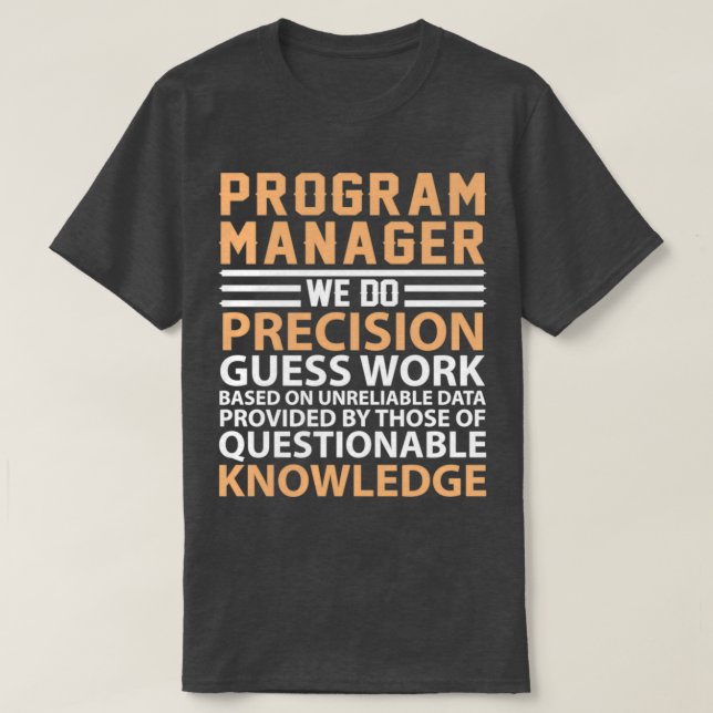 Program Manager definition T-Shirt (Design vorne)