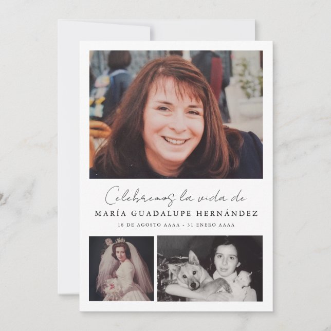 Programa Funerario Cristiano en Español Beerdigung Einladung (Vorderseite)