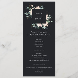 PROGRAMM "BLUSH GOLD FLORAL WEDDING CEREMONY"