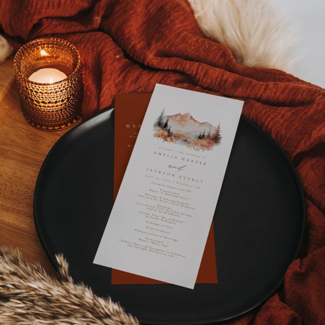 Programm "Fall Mountain Wedding Order of Events" (Von Creator hochgeladen)