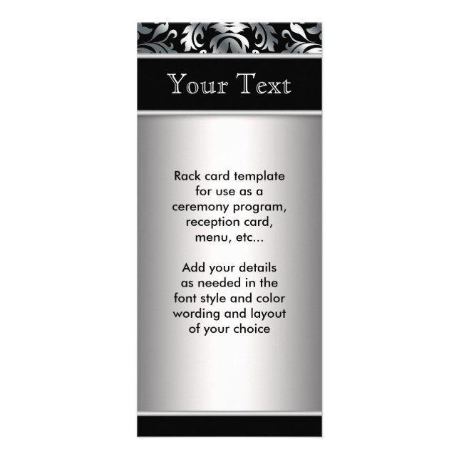 Programm für das Silver- und das Schwarze Menü (Vorne)